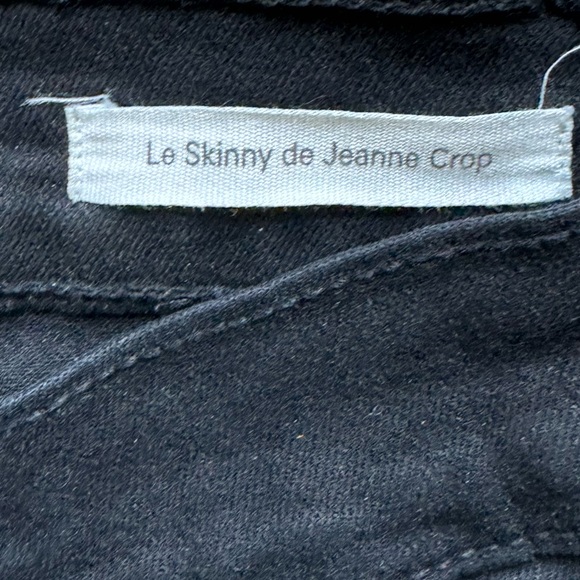 Womens Frame Le Skinny de Jeanne Crop Film
Noir Black Denim Jeans 28 - Picture 7 of 10